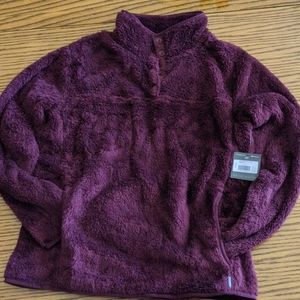 A fleece pullover
